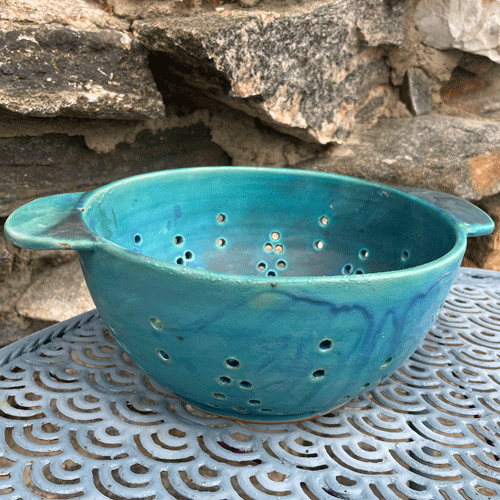 Durkslag turkos keramik timmervikens keramik