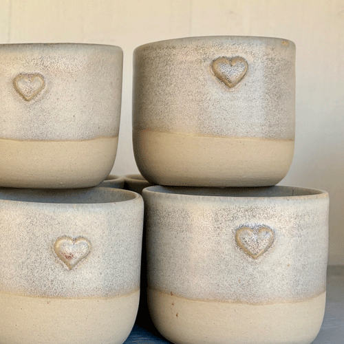 Timmervikens keramik kopp hjärta