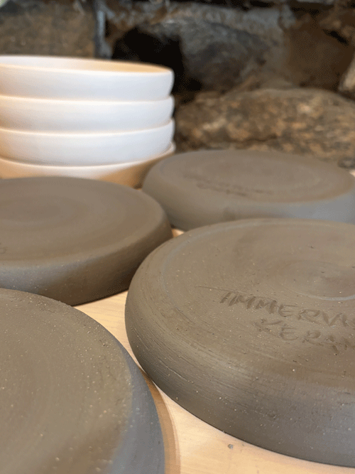 drejade Assietter timmervikens keramik